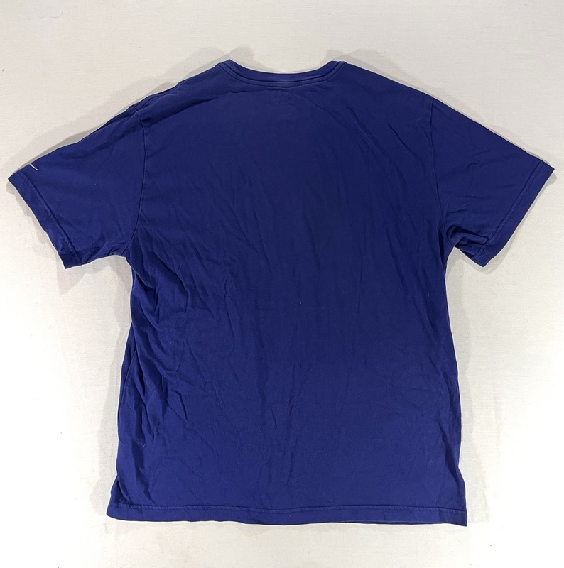 NIKE Running Dri Fit Short Sleeve T Shirt I Can Go Longer Men’s Large - Blue gallery
