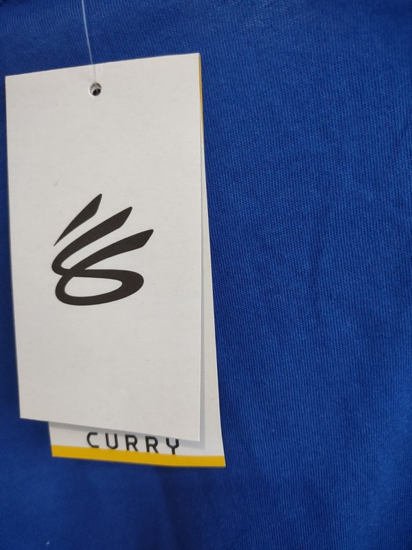 NWT Under Armour T Shirt Mens Steph Curry Logo Short Sleeve Tee Blue 3eezy sz Lg gallery