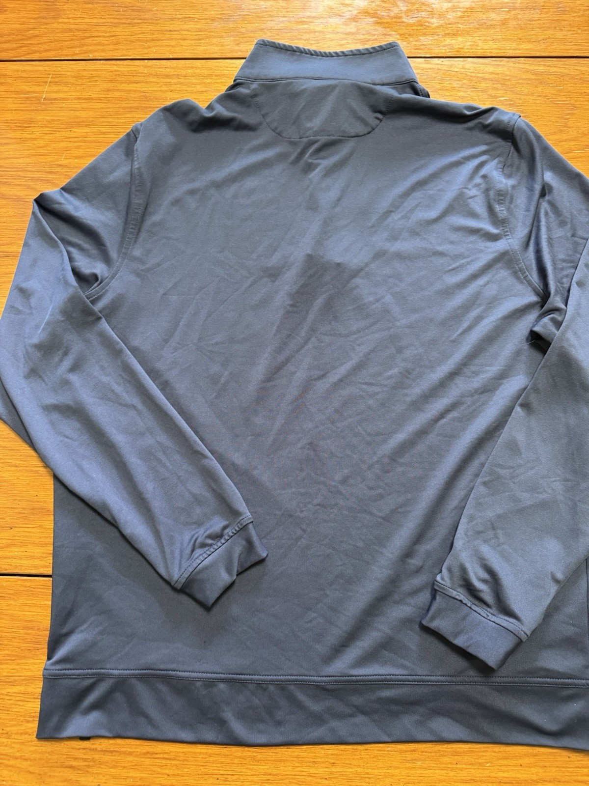 Kenneth Cole Men's Medium Golf Quarter Zip Performance Mock Neck Pullover Blue gallery