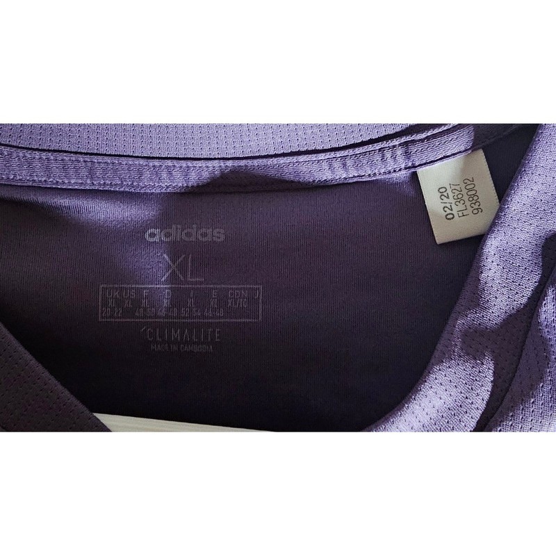 Adidas Climalite V-Neck Workout Shirt Purple Womens XL FL3627 Short Sleeve Tee gallery