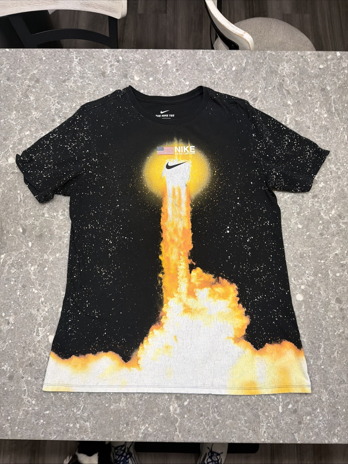 NIKE 5.4.3.2.1. LIFT OFF. LAUNCH THE NIKE TEE T-SHIRT AJ2008-010 MENS SZ L gallery