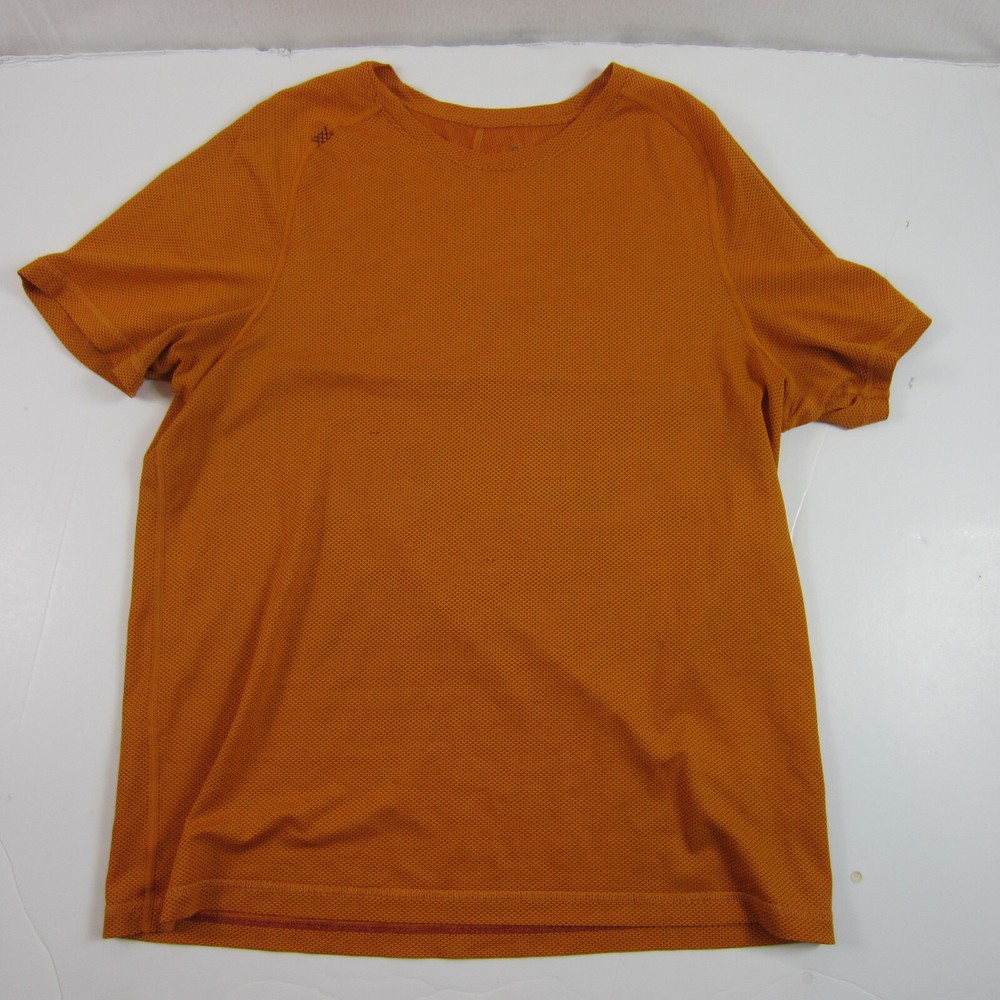 Rhone Men's Reign Tee Athletic Tshirt Orange Red XL flaws