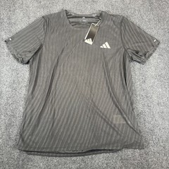 Adidas Adi365 ClimaCool+ Mens Size Large L Short Sleeve Running Shirt Grey NWT