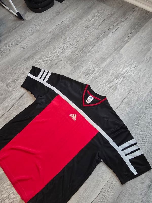 Vintage Adidas Football colorblock Jersey top Size Large gallery