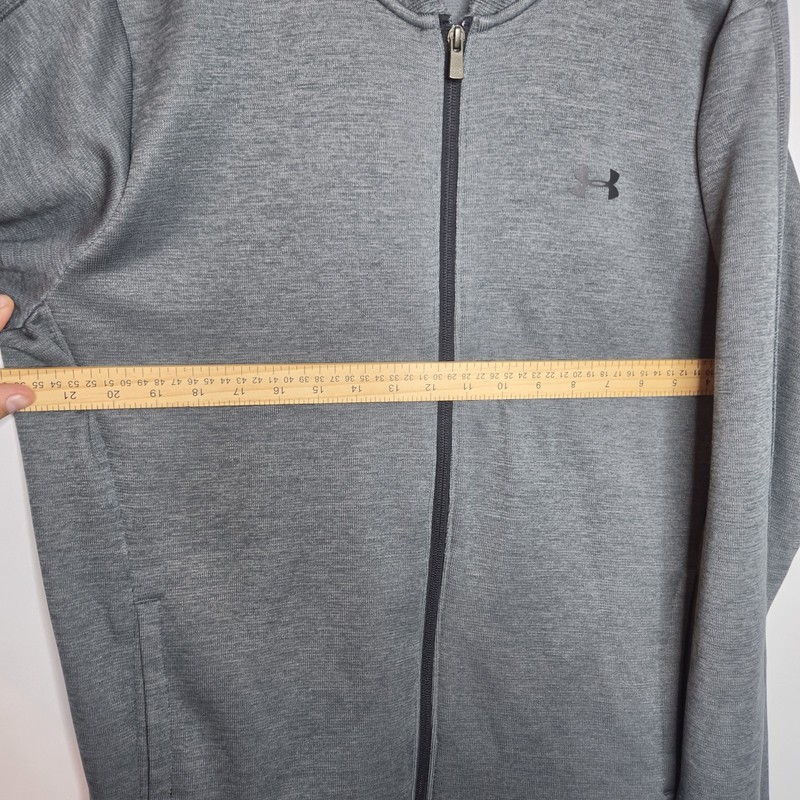 Under Armour Sweatshirt Mens Large Gray Full Zip Storm1 Water Resistant Fleece gallery