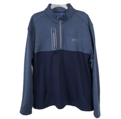 Callaway Golf Quarter Zip Pullover Blue Two Tone XXL