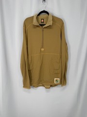 Peckham Shirt Mens MT Brown FROG Flame Resistant 1/4 Zip Thermal Pullover