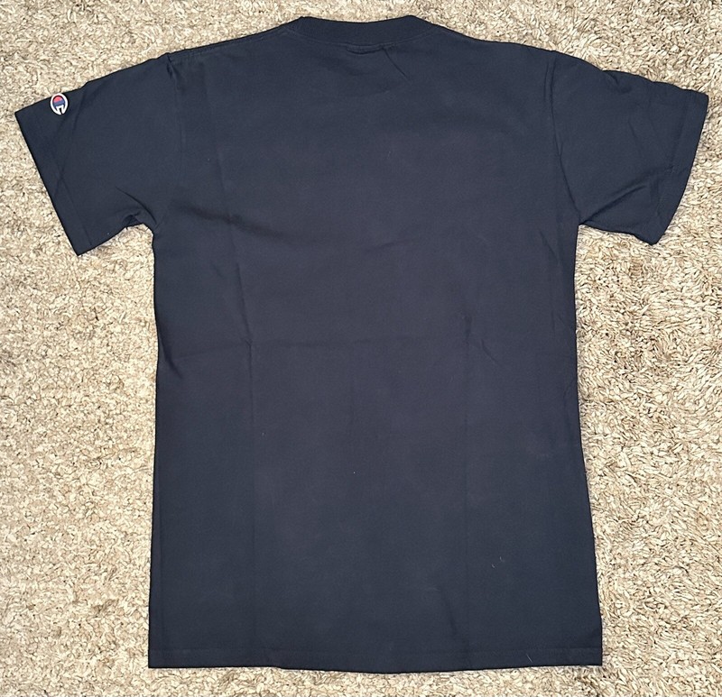 Champion Authentic Athletic Apparel Men’s S Navy Blue Graphic Logo S/S T-Shirt gallery