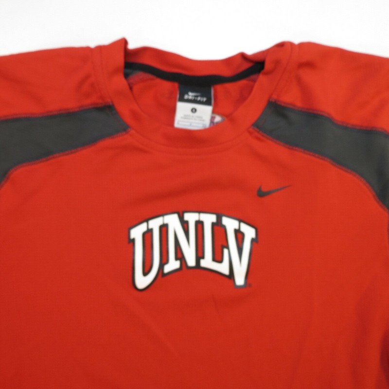 NIKE DRI FIT UNIVERSITY LAS VEGAS UNLV REBELS ATHLETIC JERSEY T SHIRT Mens S Red gallery