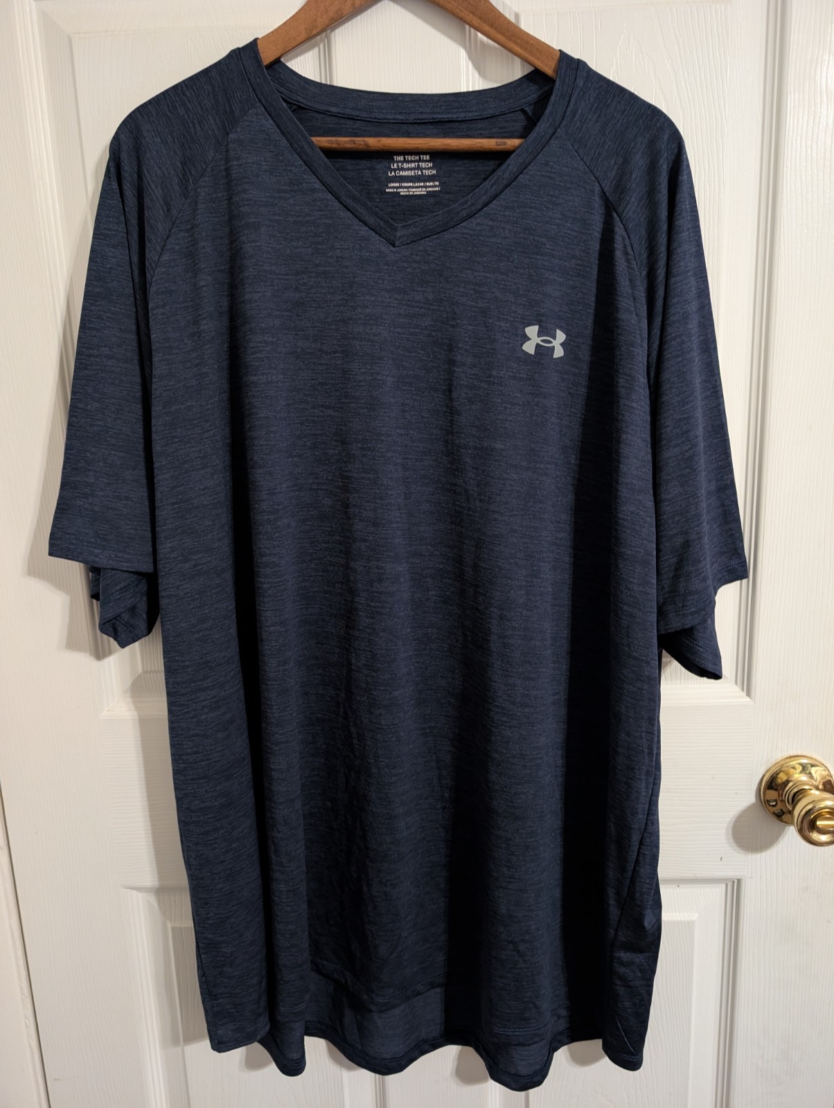 Under Armour Mens Shirt Blue Tech Tee Short Sleeve Active Performance Size 4XL gallery