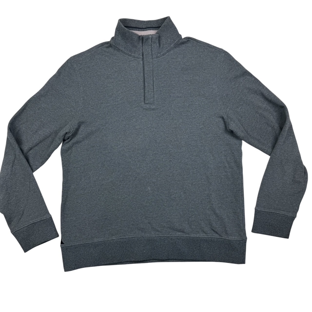 UNTUCKit Men’s 1/4 Zip Mock Neck Performance Pullover Gray • Medium gallery