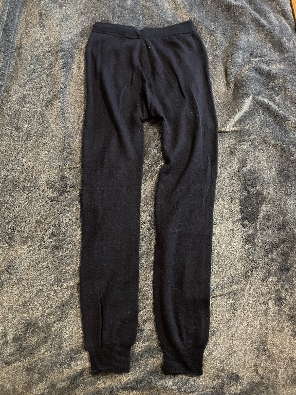 Ullfrotte 200 Merino Wool Base Layer Bottom. Unisex Size L Navy Blue. gallery