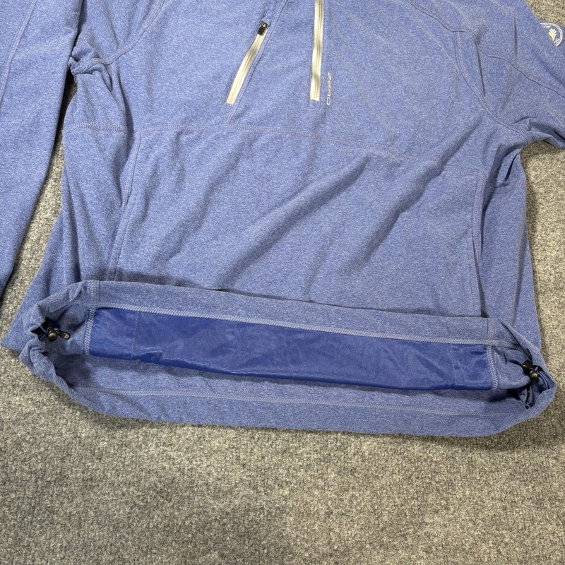 Zero Restriction Tour Series 1/4 Zip Pullover Mens Large Blue Fleece Stretch gallery