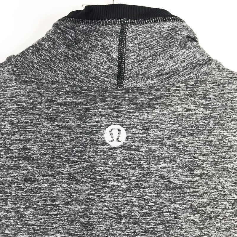 Lululemon Pullover Mens Extra Large Black Space Dye 1/4 Zip Shirt Long Sleeve gallery