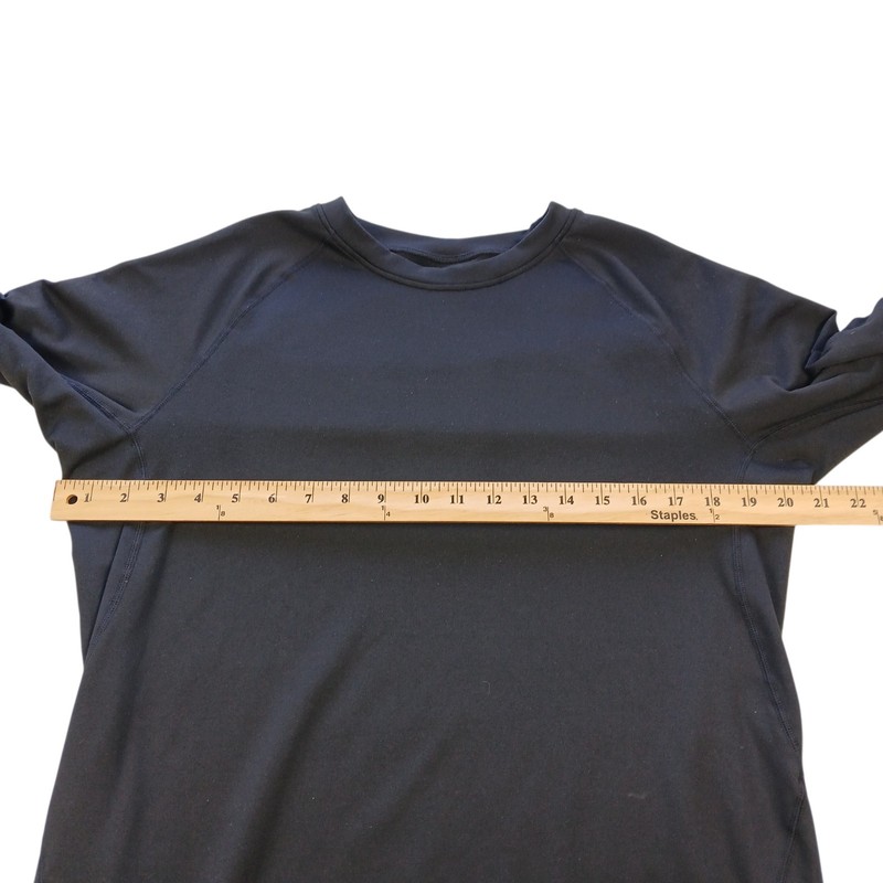 Poly-Spandex Raglan Long Sleeve Athletic T- Shirt Men L(C42)/Black/Micro-fiber gallery