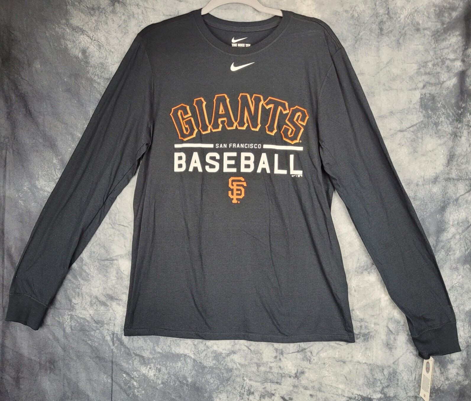 Nike Giants Baseball Shirt Mens Dark Grey SZ M Pullover Graphic Logo on Front gallery