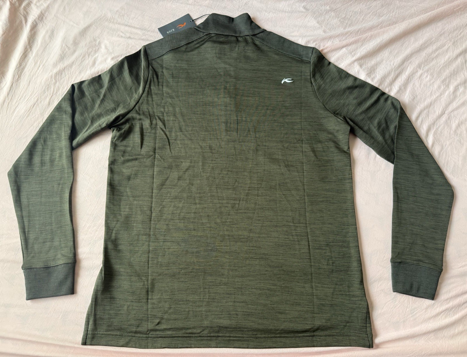 KJUS Liam Techwool Half Zip Mock Neck Pullover NWT M/50 Olive gallery