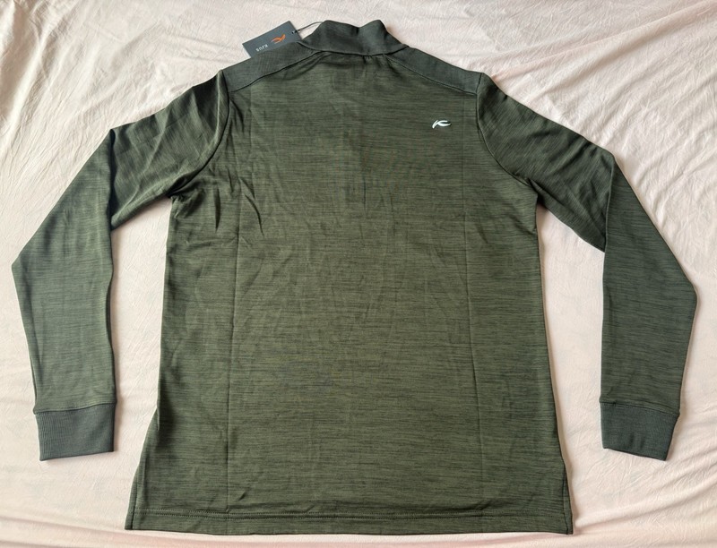 KJUS Liam Techwool Half Zip Mock Neck Pullover NWT M/50 Olive gallery