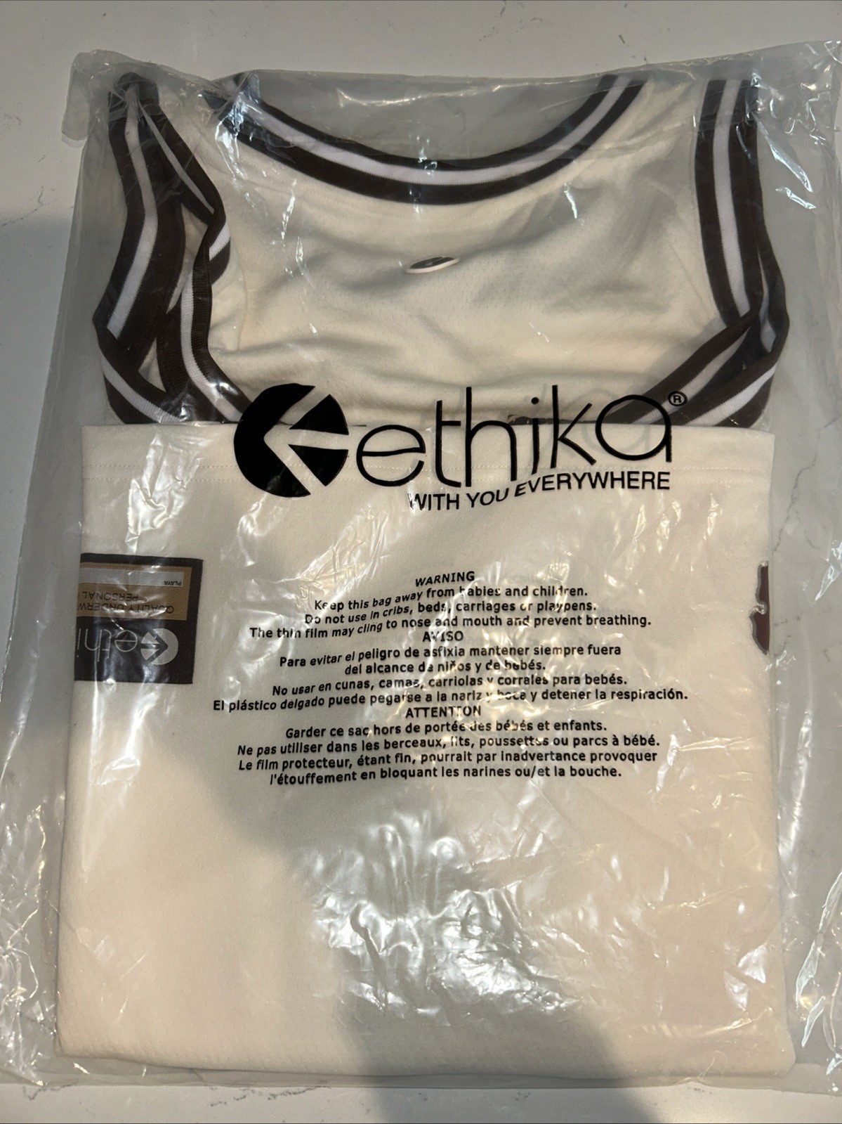 Ethika Men’s Basketball Jersey- Island League Size L ‼️ NWT ‼️ gallery