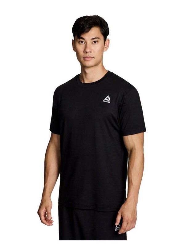 REEBOK Mens Delta Core Short Sleeve Tee Moisture Wicking Navy Sizes S, 2XL, 3XL gallery
