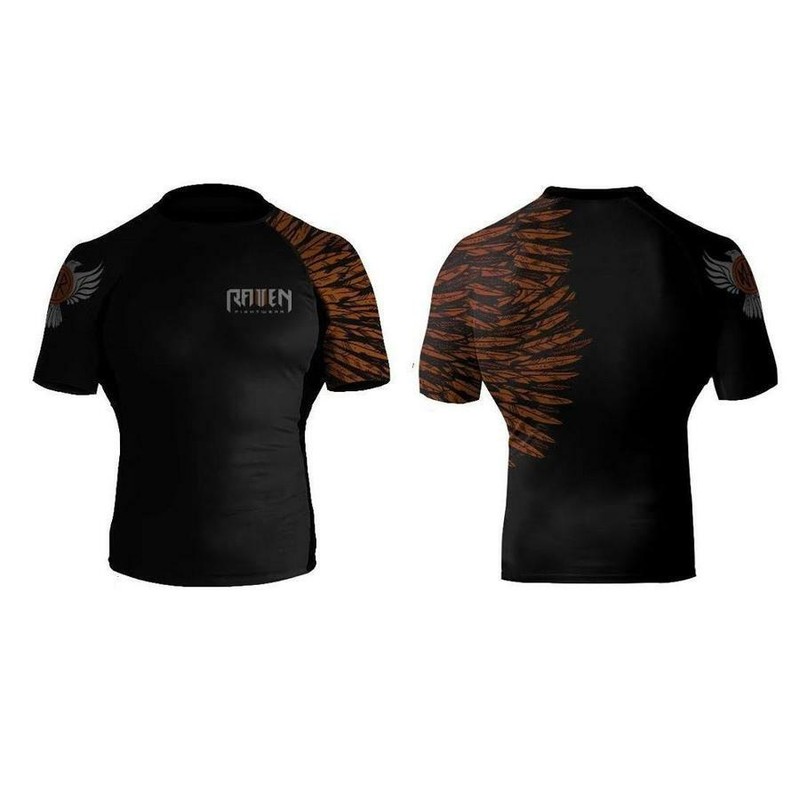 Raven Fightwear Aerial Assault BJJ Men's Short Sleeve Rashguard Various Colours gallery