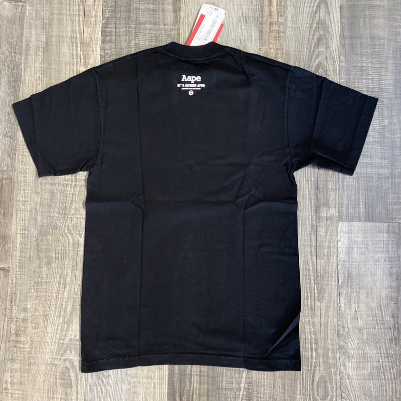 Bathing APE x Mitchell Ness 76 Sizers Black T-Shirt Mens S Aape Bape gallery