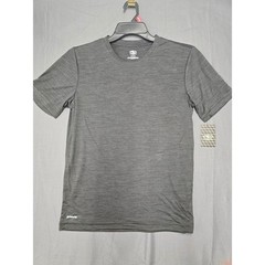 Athletic Works Mens DriWorks Short Sleeve Performance Tee Charcoal Gray S 34-36