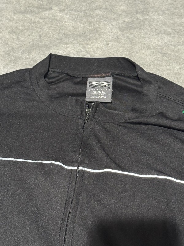 VTG Oakley Software Pullover Mens XXL Cycling Tech Stretch Half Zip Pockets Rare gallery