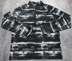 Obermeyer Pullover Mens Large Black 1/4 Zip Ski Base Layer Long Sleeve Shirt