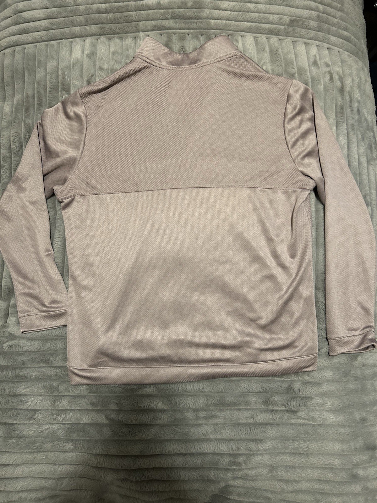 adidas Men's XL Mauve 1/4 Zip Pullover Long Sleeve Activewear Top Mock Neck gallery