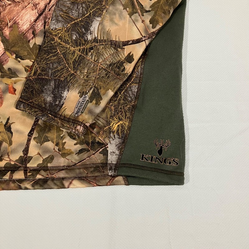 King’s Camo Men’s Pullover 1/4 Zip Mountain Shadow Size XL gallery