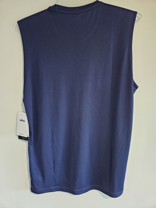 NIKE Swim Mens DRI-FIT tank top UPF 40+ NESSA585-440 SMALL Navy gallery