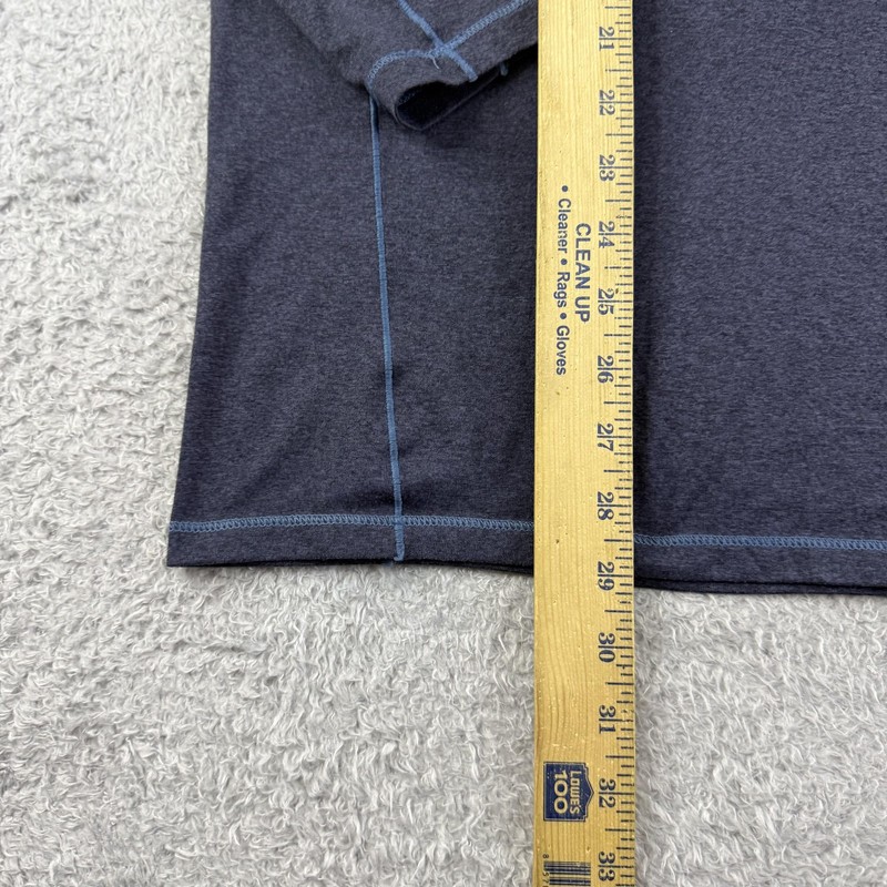 LL Bean Pullover Mens Medium T Tall Blue Quick Dry Trail Tee Performance Hiking gallery