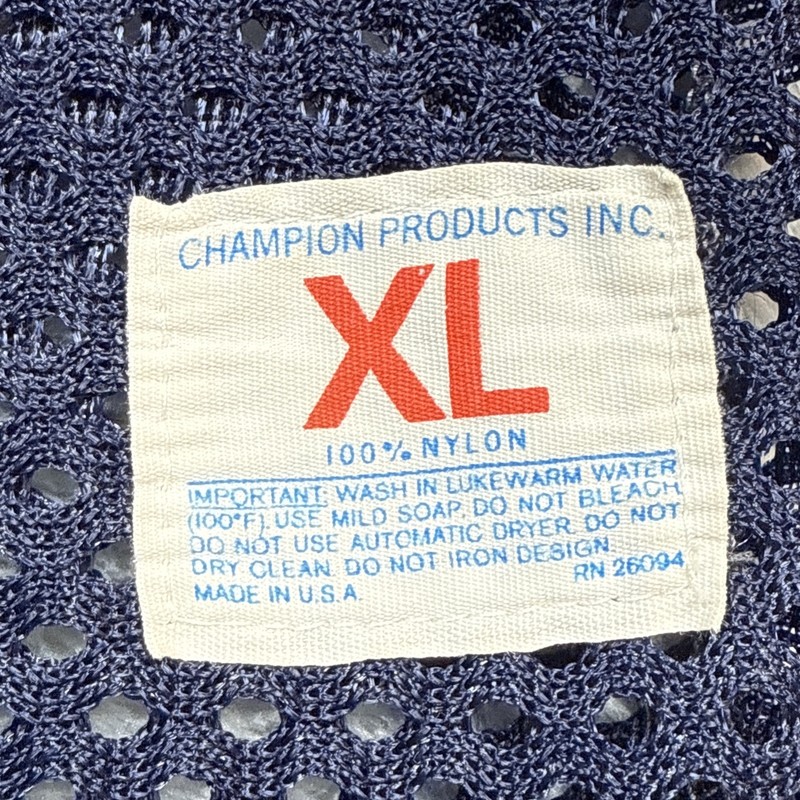 Vintage Champion Football Jersey XL Blue #43 Practice Mesh 70s 80s gallery