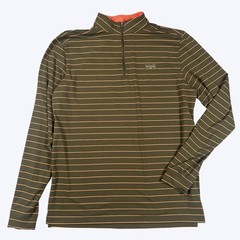 Good Good Golf Pullover Mens Large Olive Green Pullover Quarter Zip Long Sleeve