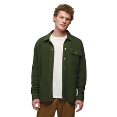 prAna Wooly Bird Fleece Overshirt Men’s Sweatshirt, Ivy, X-Large