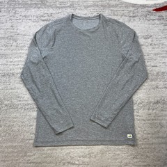 Vuori Strato Tech Shirt Medium Gray Brown Outdoors Mountain Workout Gym Lifter