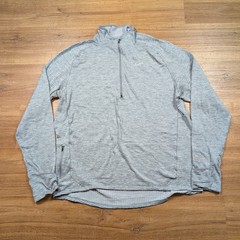 Nike Therma Sphere Element Half Zip Running Shirt Mens XL Gray Performance Gym
