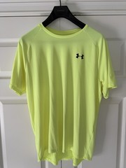 Under armour the tech tee men’s large bright neon color heat gear