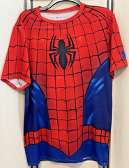 Under Armour Spider-Man Compression Shirt HeatGear Marvel Red Blue XXL