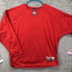 Rawlings Pirates Shirt Mens XL Red 3/4 Sleeve Baseball Jersey Raglan 90s