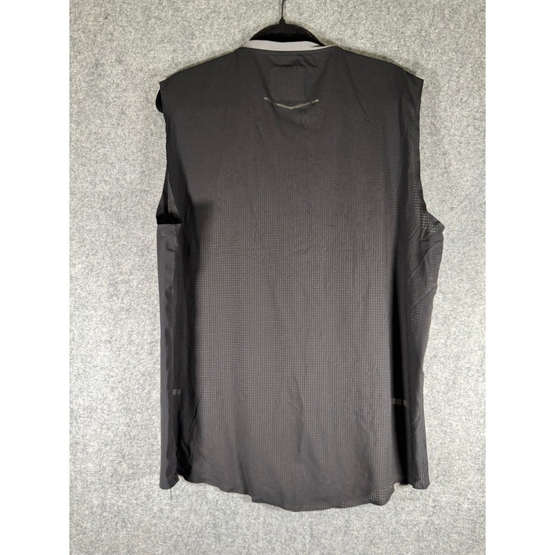 ISAORA Men Black Performance Mesh Back Muscle Tank Top Size Large Made in Turkey gallery