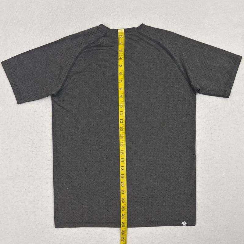 rabbit EZ Tee Perf Trail Mens Small Charcoal Gray Perforated Running Shirt RM158 gallery
