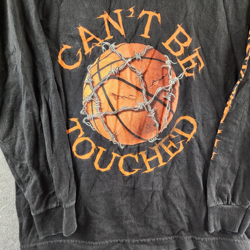 AAA Youth Basketball Graphic Shirt Men's L Black Round Neck Long Sleeve Pullover gallery