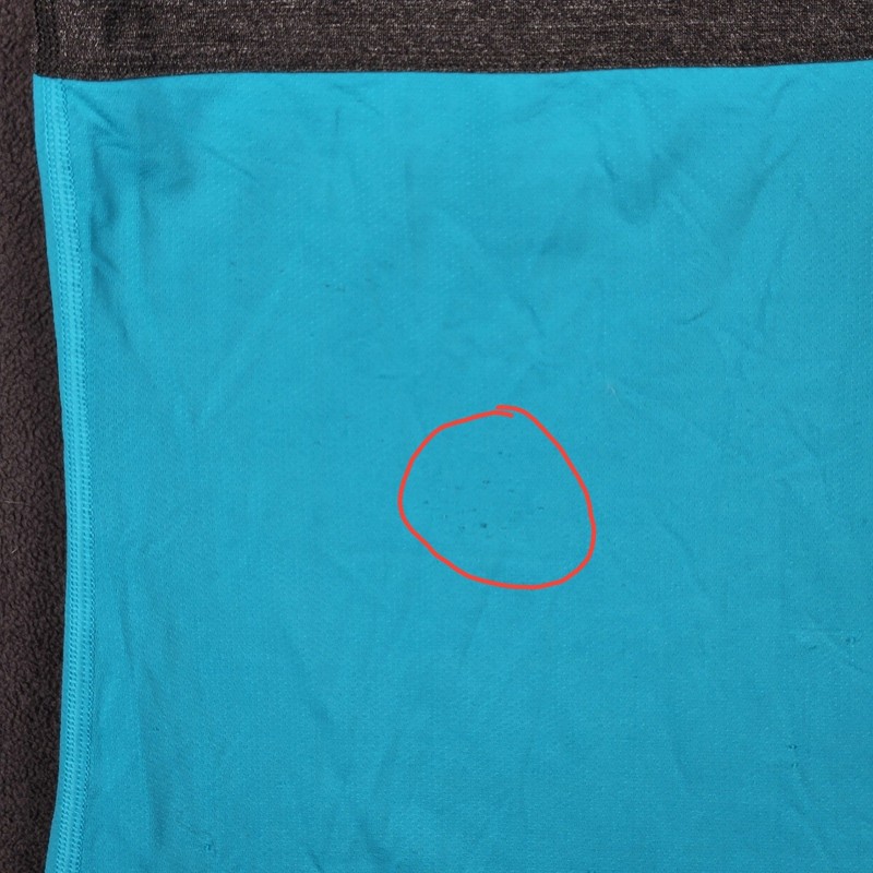 Lululemon Precise Singlet Tank Mens Small Gray Blue Colorblock Mesh LM1030S gallery
