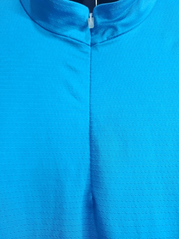 Antigua Desert Dry Golf 1/4 Zip Pullover w/Mesh Armpits Blue/Gray, Men's Size XL gallery