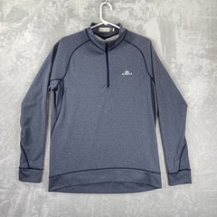 KJUS Shirt mens Medium 50 Performance Keano 1/2 Zip Pullover Active Blue Outdoor
