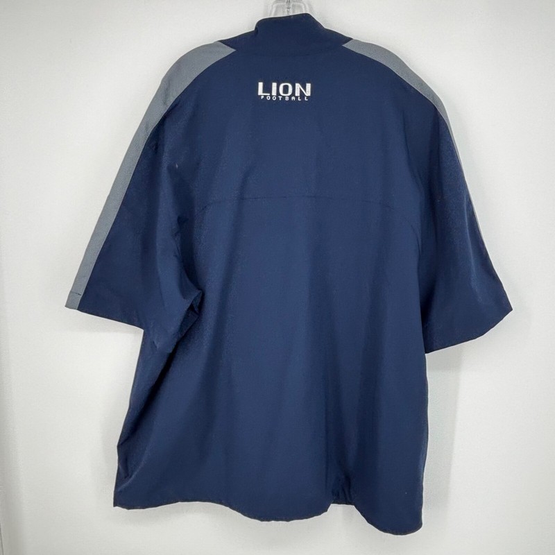 Nike Mens XXL Pullover Wind Shirt Navy Blue Lake Nona Lions Florida Short Sleeve gallery