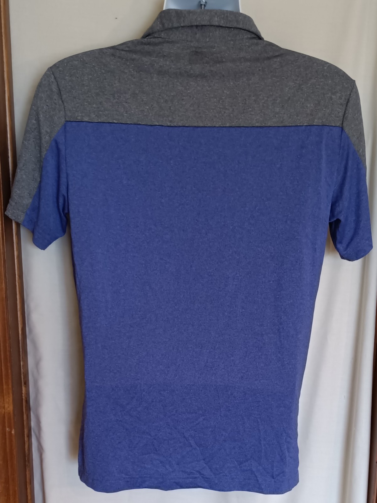 Ben Hogan Performance Blue & Gray Short Sleeve Polo Golf Shirt Men's S ~ NICE gallery