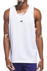 adidas Men’s Legends Sleeveless 3-Stripes Logo Basketball Tank White Size 2XL